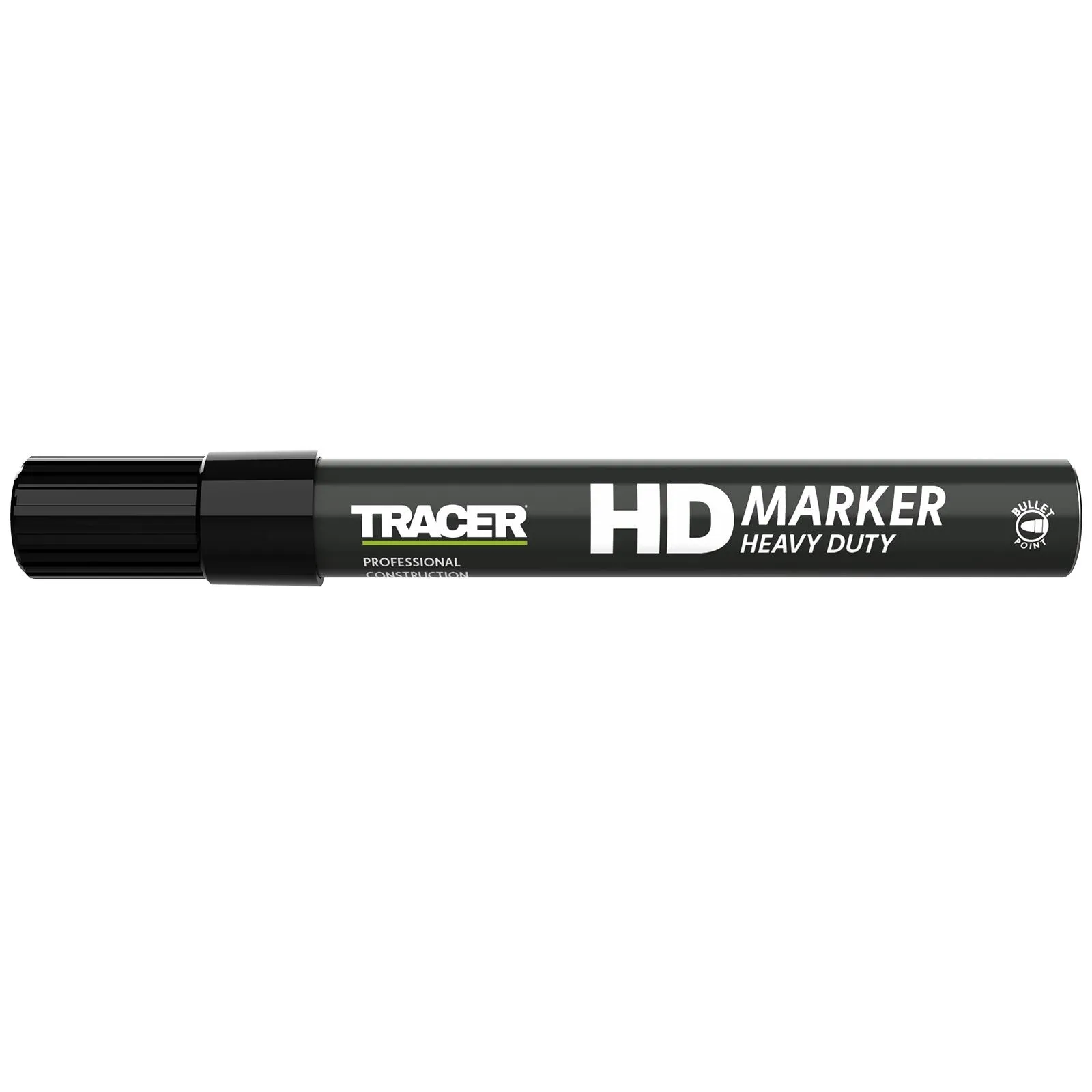 TRACER Heavy Duty Permanent Marker Pen Black 1-3mm Bullet Point