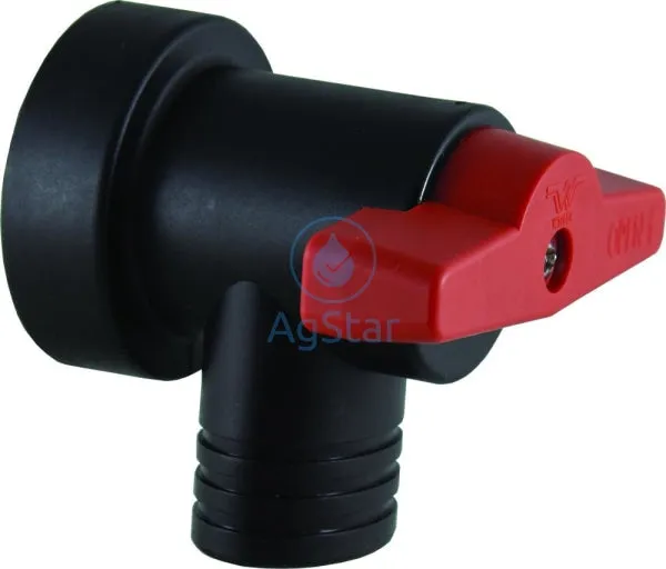 TWS BOOM-END  FLUSH VALVE, VITON  SEALS, LONG HANDLE
