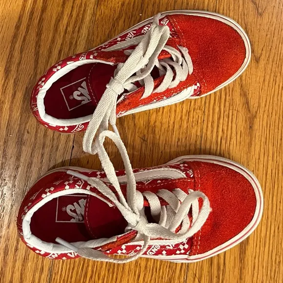 Vans Kid’s Suede Sneaker, Red