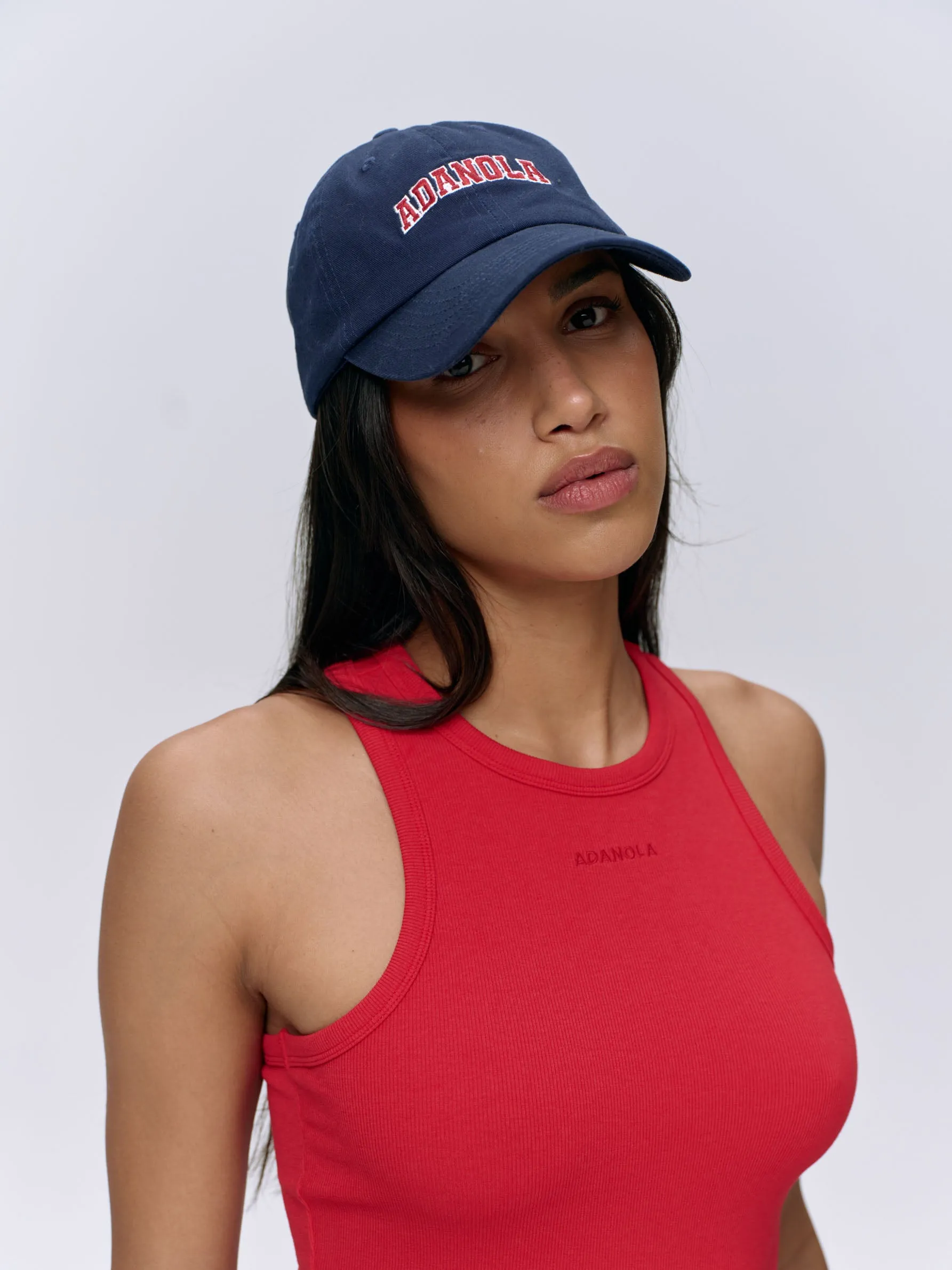 Varsity Cap  - Navy Blue/Red