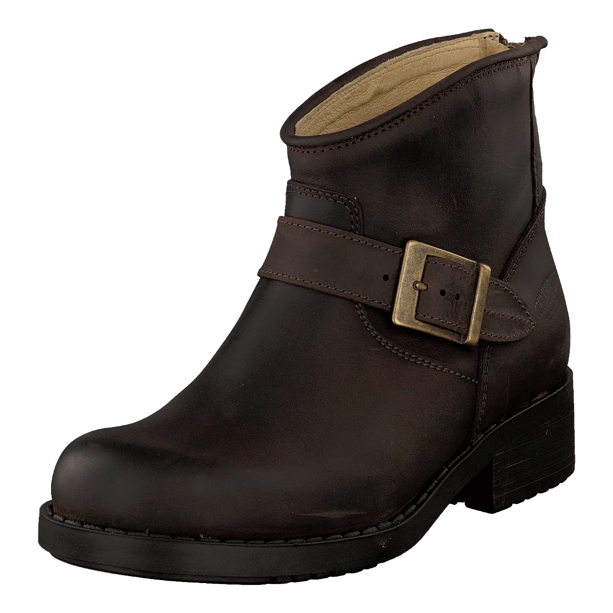 Very Low Boot Zip Back Brown/Gold