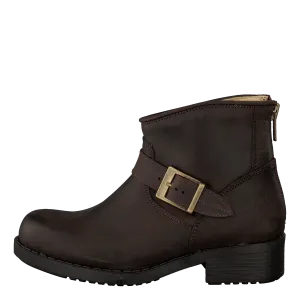 Very Low Boot Zip Back Brown/Gold
