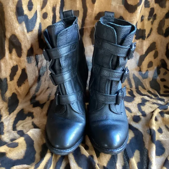 Vince Camuto Black Leather Boots