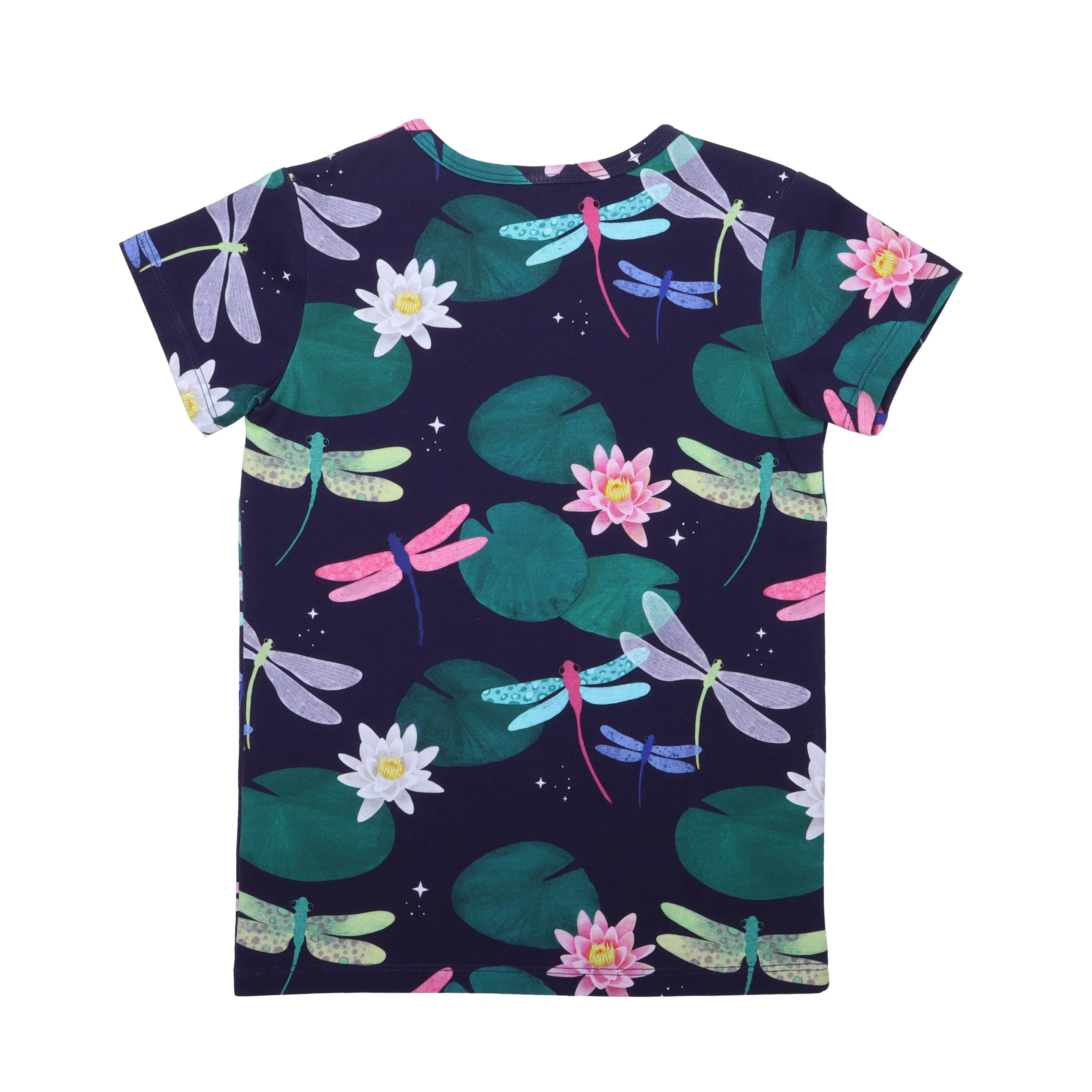 Walkiddy Colourful Dragonflies Short Sleeve T-Shirt - Size 98