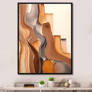 Wanderings in Canyon Ridge II - Print on Canvas Ivy Bronx Size: 16" W x 32" H Format: Black Floater Framed Canvas