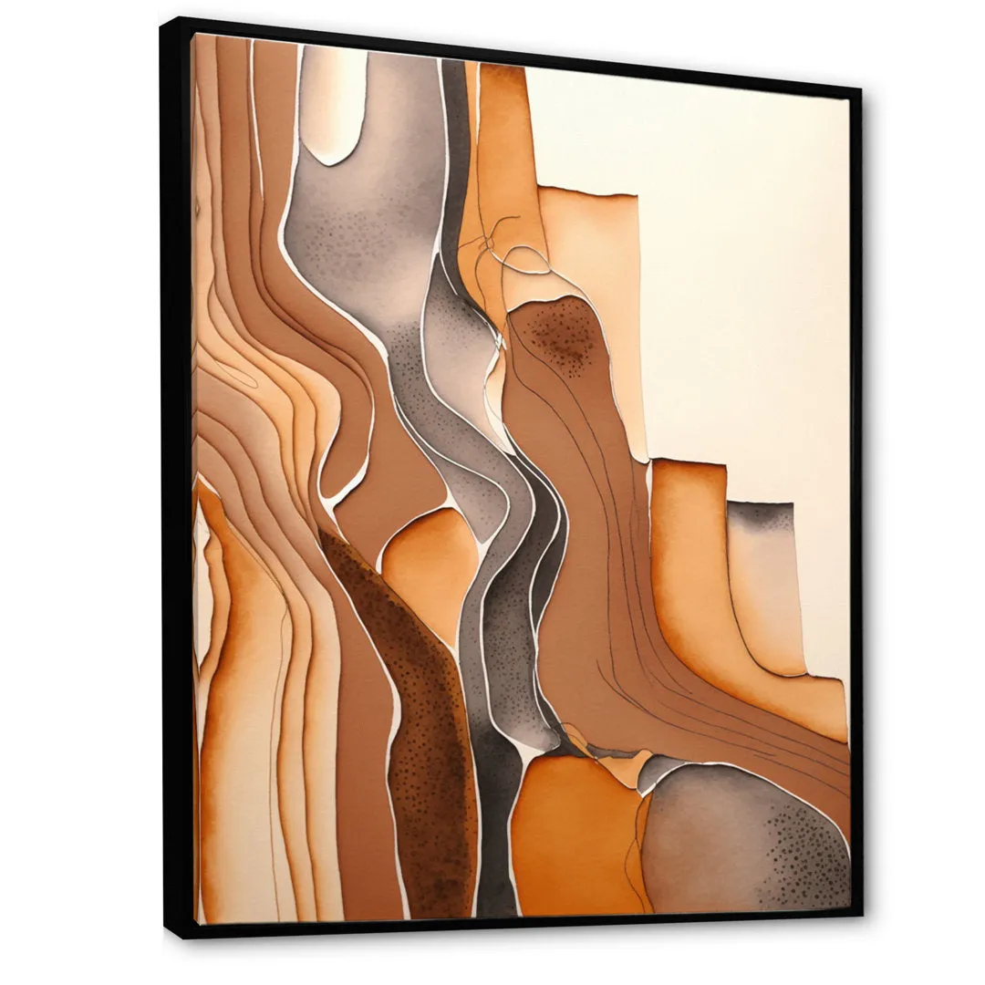 Wanderings in Canyon Ridge II - Print on Canvas Ivy Bronx Size: 16" W x 32" H Format: Black Floater Framed Canvas