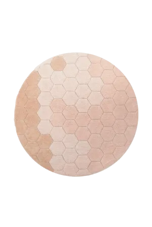 Washable Round Honeycomb Rug by Lorena Canals