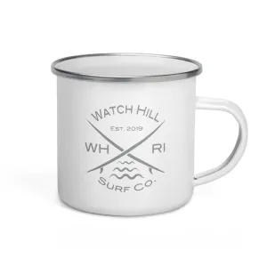 Watch Hill Surf Co. 'Crossed Boards' Enamel Mug (Grey)