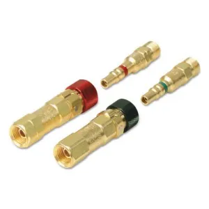 Western Enterprises Kwiklok OSHA Compliant Quick Connect, Brass, Fuel Gas/Oxygen, Regulator to Hose, QDB60