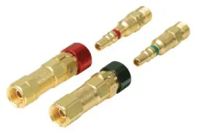 Western Enterprises Quick Connects, Torch to Hose, QDB100 (M) Plug; QDB101 (F) Socket, Oxygen/Inert, QDB12