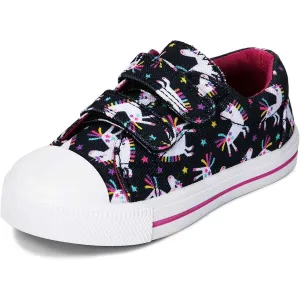 White Unicorn Double Velcro Dark Blue Sneakers