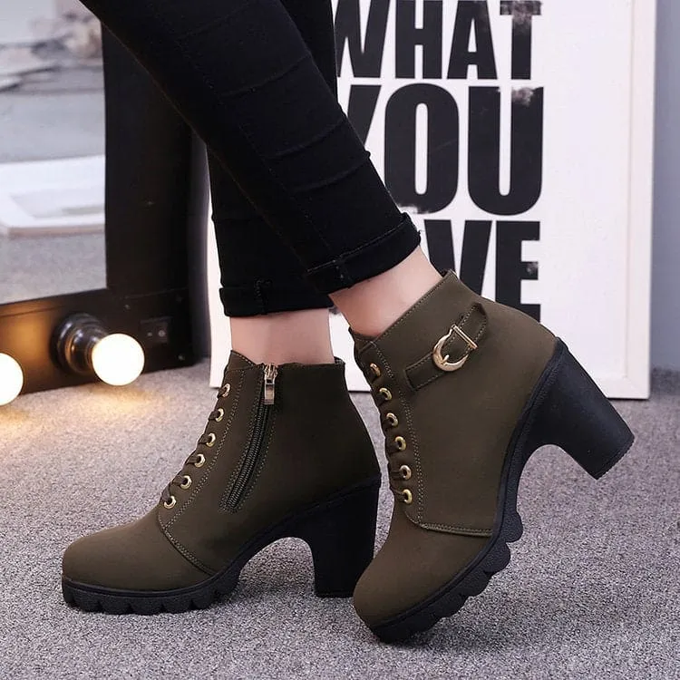 Woman Cross strap booties