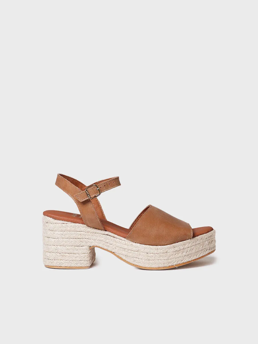 Women's espadrilles with wide heel - ADRIANA