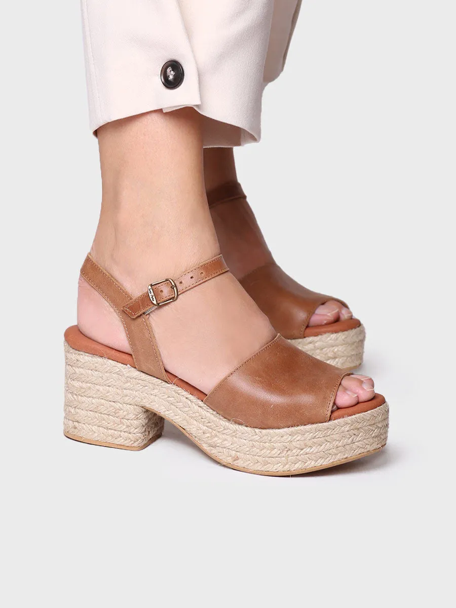 Women's espadrilles with wide heel - ADRIANA