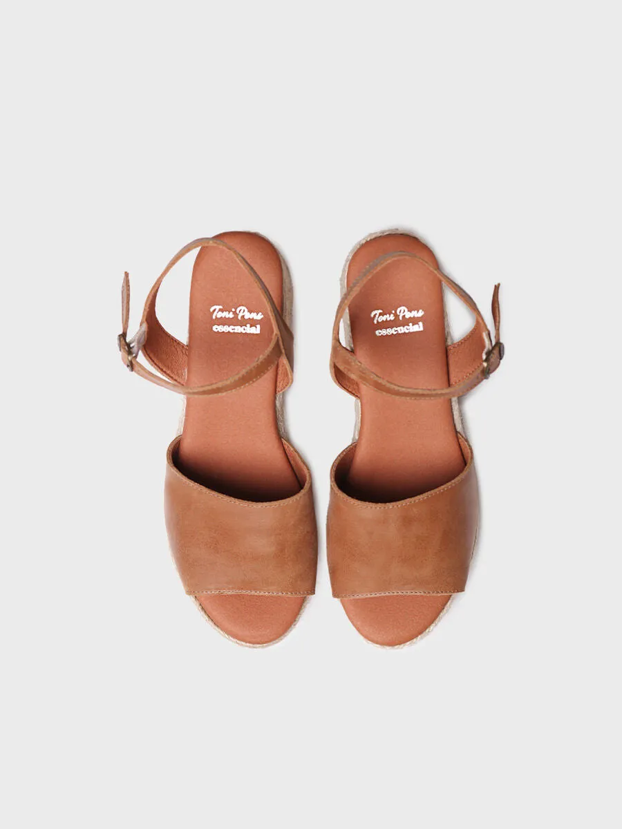 Women's espadrilles with wide heel - ADRIANA