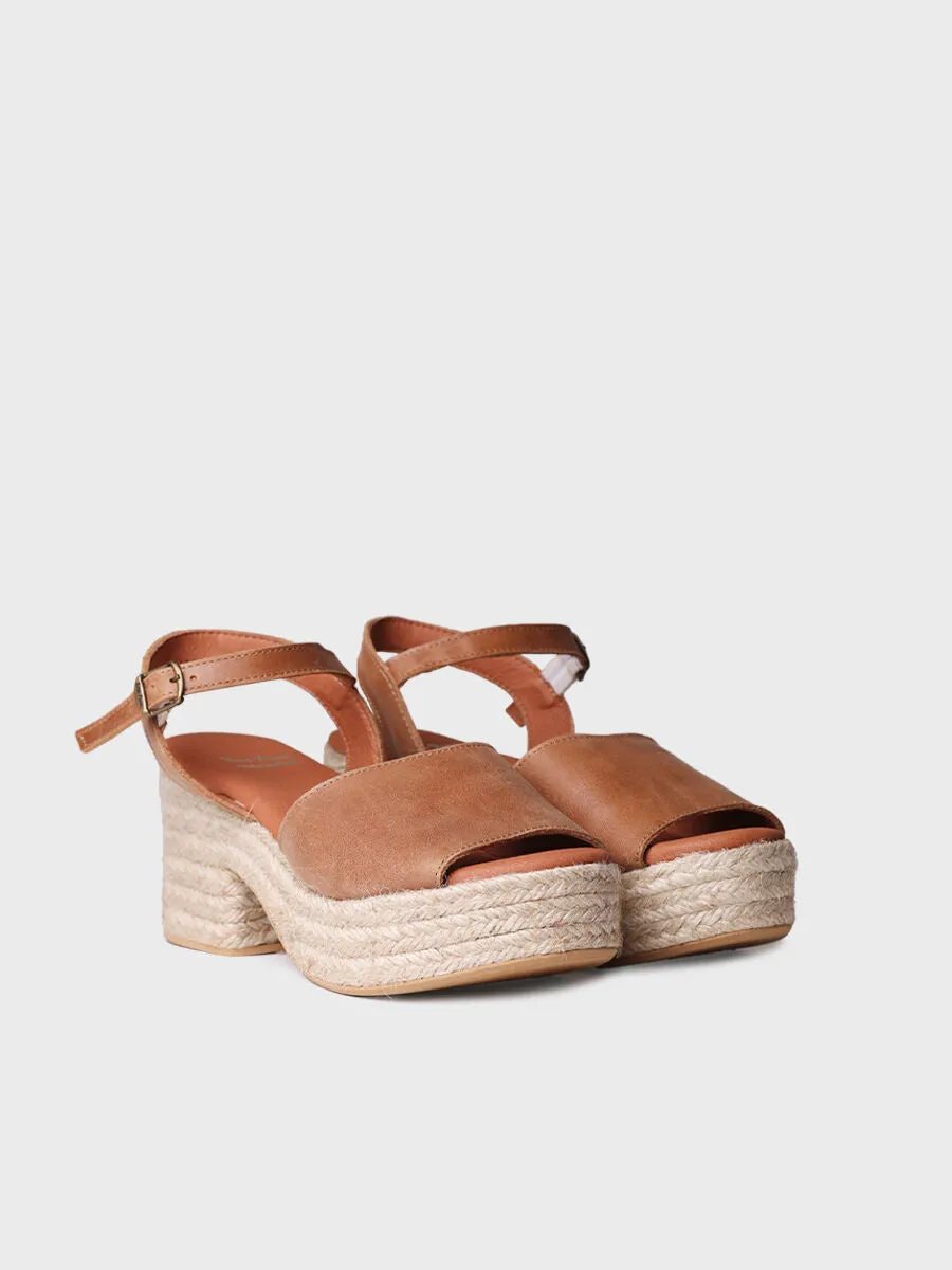 Women's espadrilles with wide heel - ADRIANA