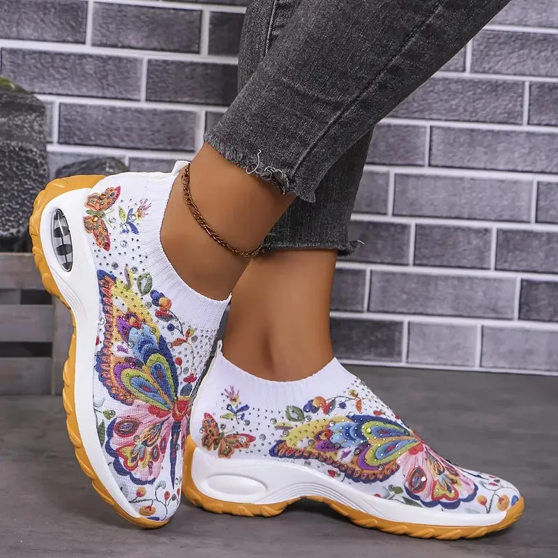 Women's Slip-On Sneakers - Breathable, EVA Sole, All-Season