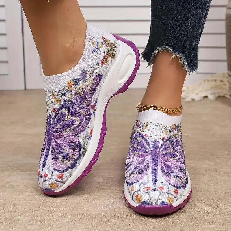 Women's Slip-On Sneakers - Breathable, EVA Sole, All-Season
