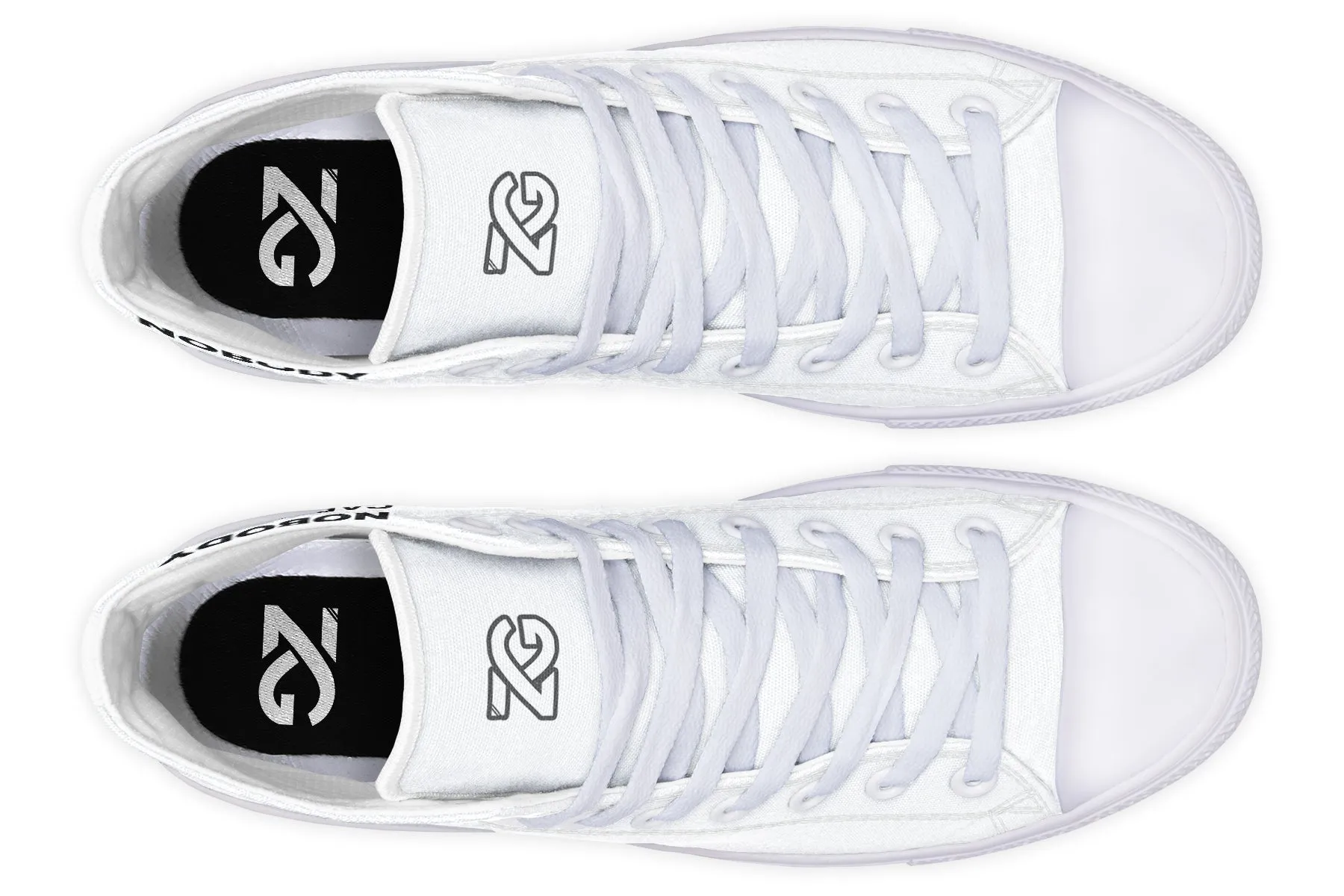 Work Harder White - High Tops