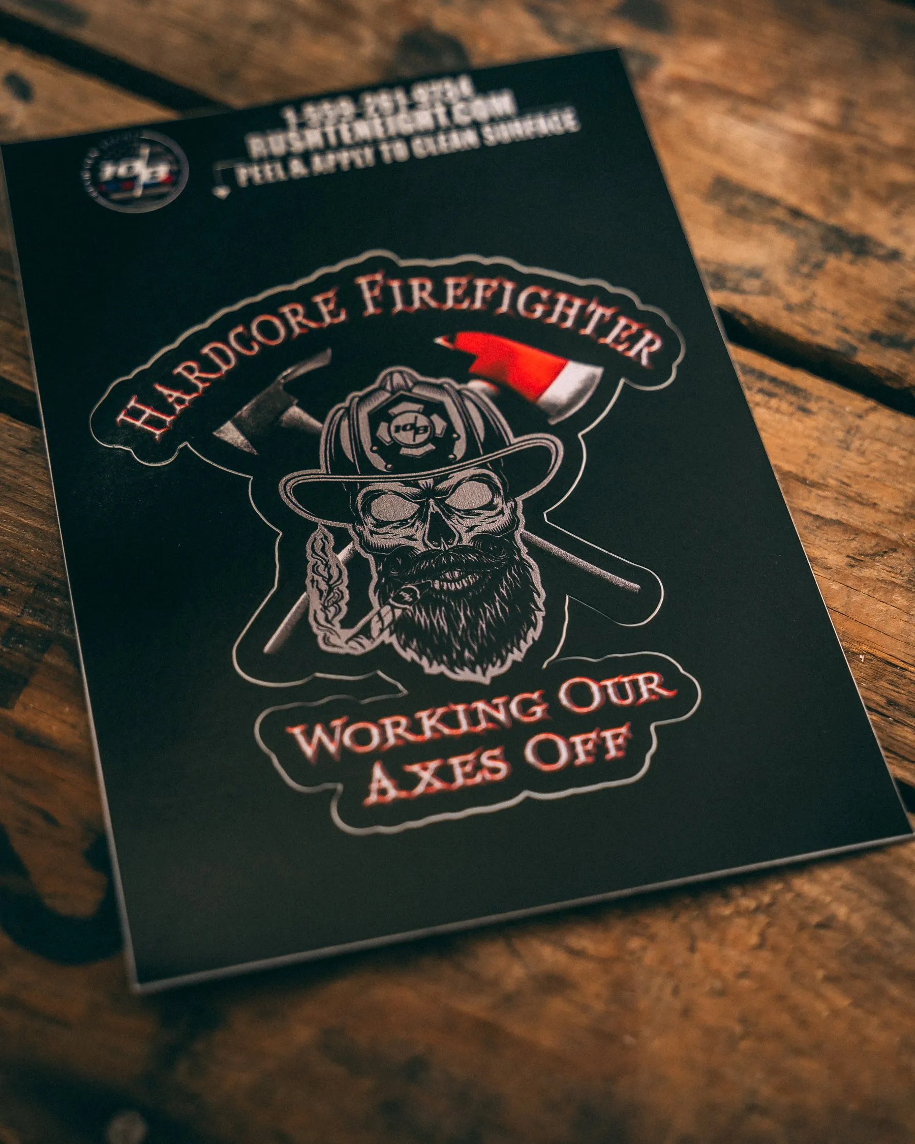 Working Our Axes Off Sticker