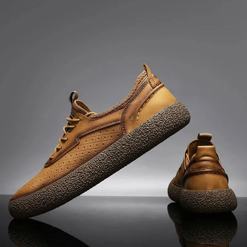 ZANE LEATHER SNEAKERS