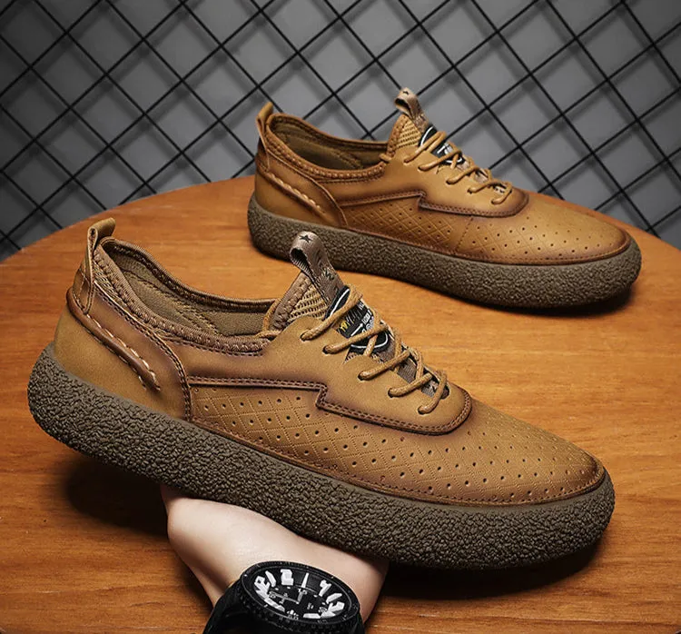 ZANE LEATHER SNEAKERS