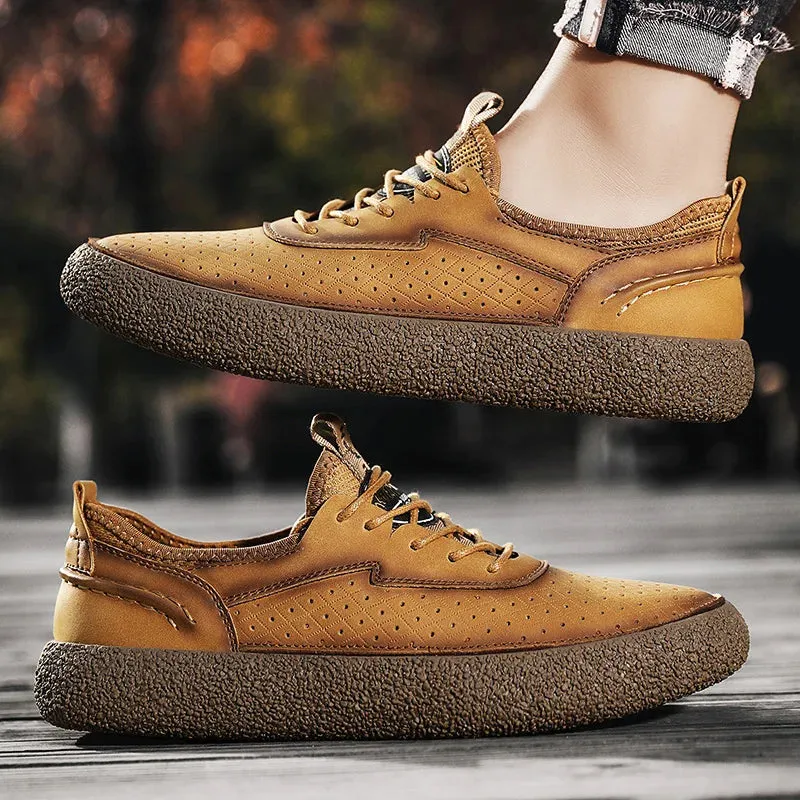 ZANE LEATHER SNEAKERS