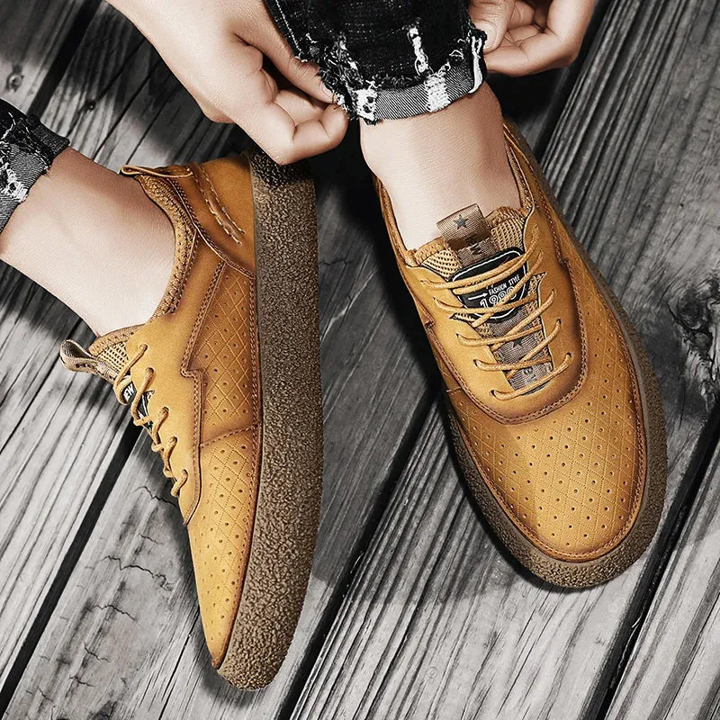 ZANE LEATHER SNEAKERS