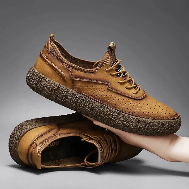 ZANE LEATHER SNEAKERS