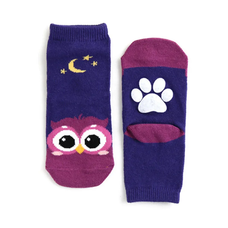 Zoo Owl Non-Slip Socks V1287